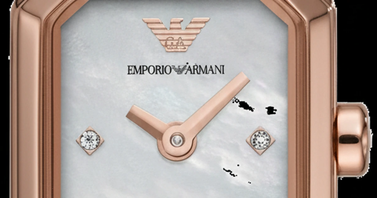Détail cadran et bracelet Emporio Armani homme