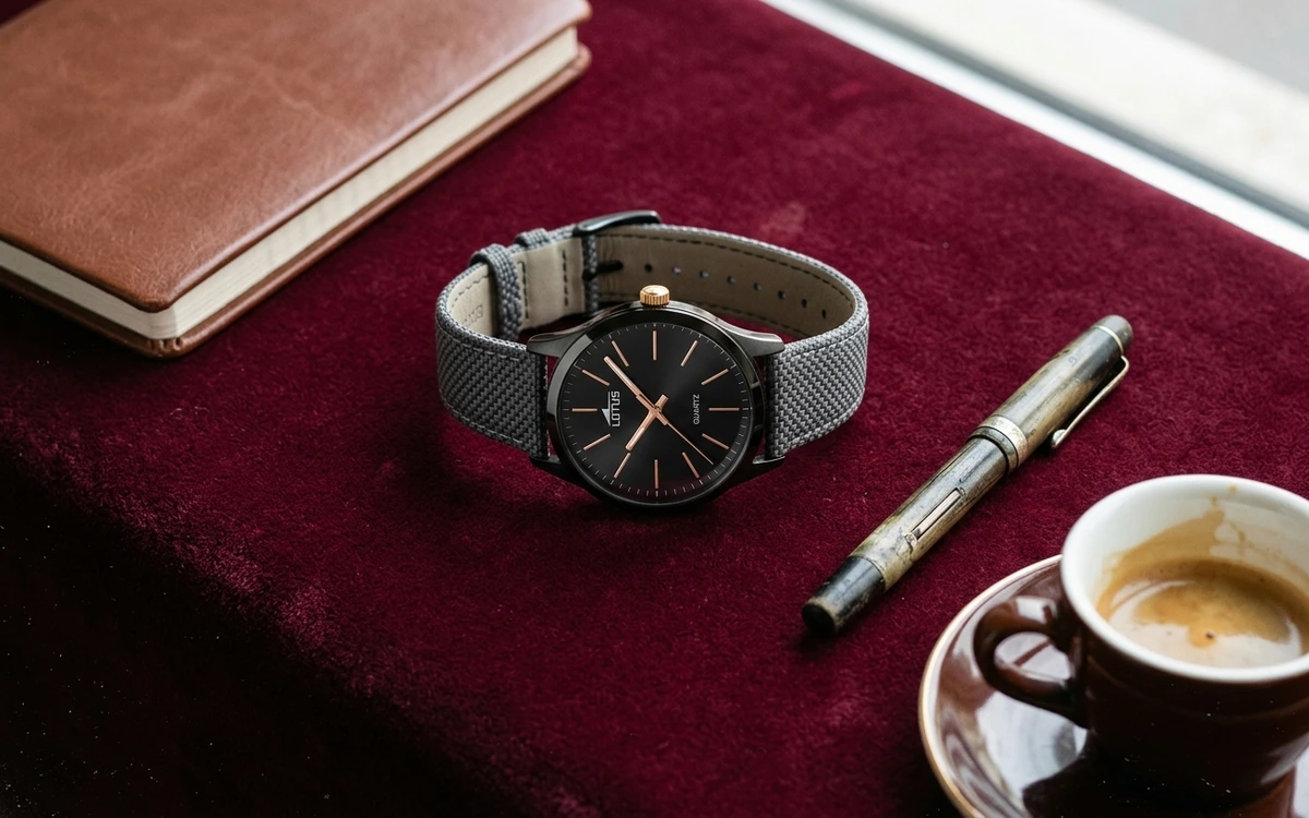 Montre étanche homme sport robuste avec bracelet acier et cadran noir