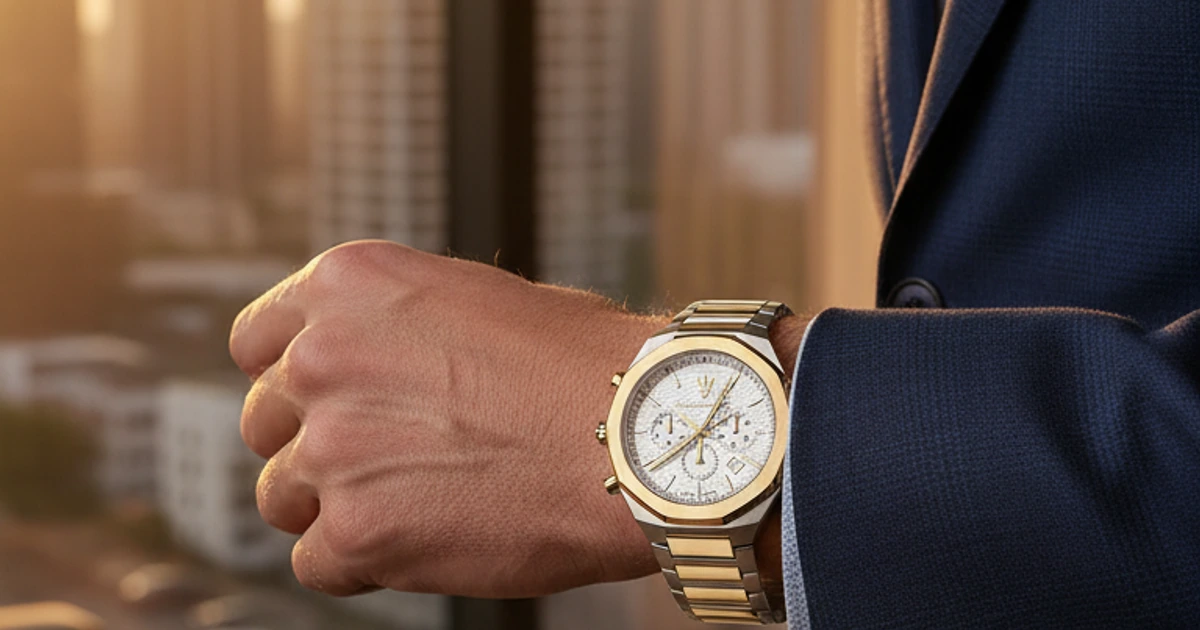 Style Maserati homme — montre en situation