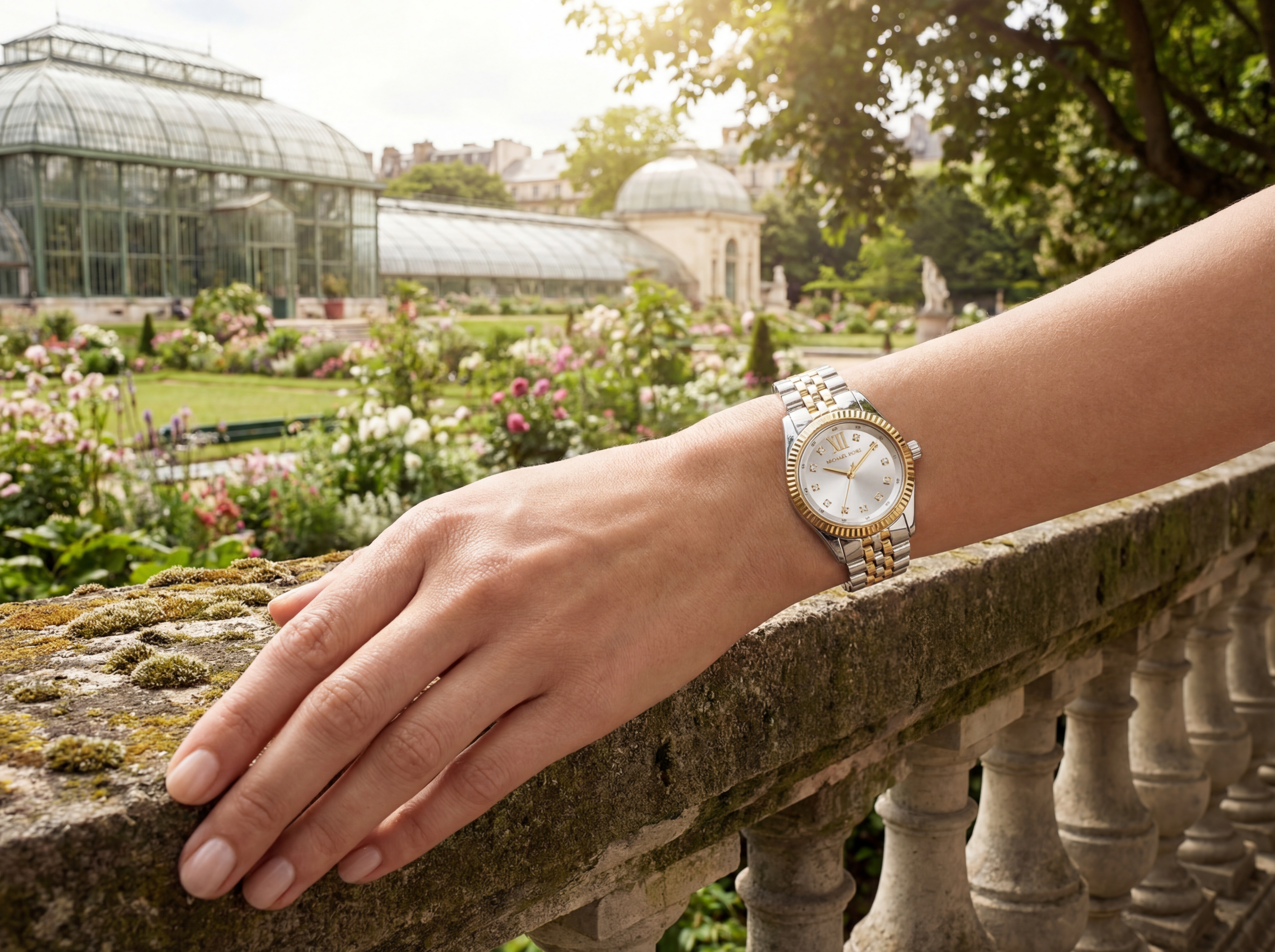 Montre Michael Kors Lexington Mini chronographe en acier