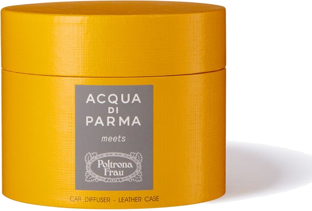 Diffuseur de parfum en cuir pour voiture Acqua Di Parma meets Poltona Frau