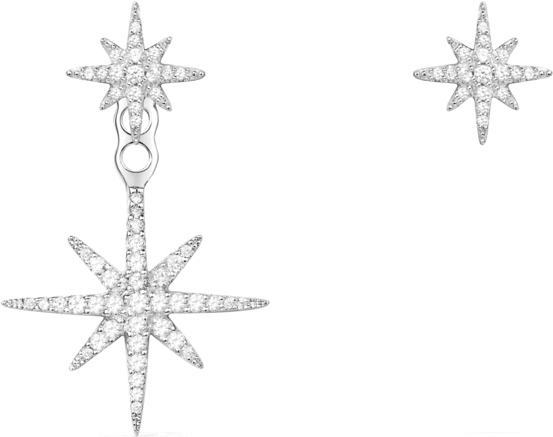 Boucles d'oreilles femme APM Monaco Météorites argent 925, référence AE10596OX