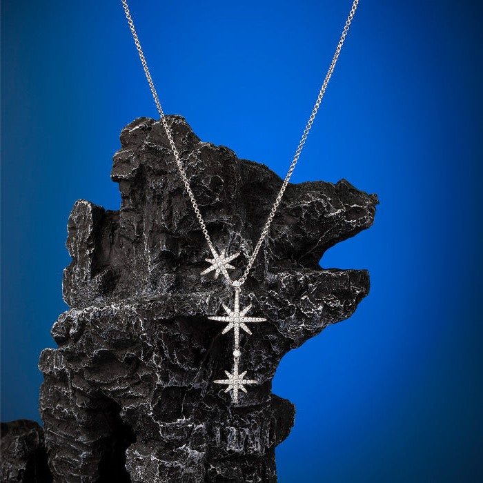 Collier pour Femme APM Monaco Triple Météorites en Argent 925 - Réf. AC3350OX vue 3