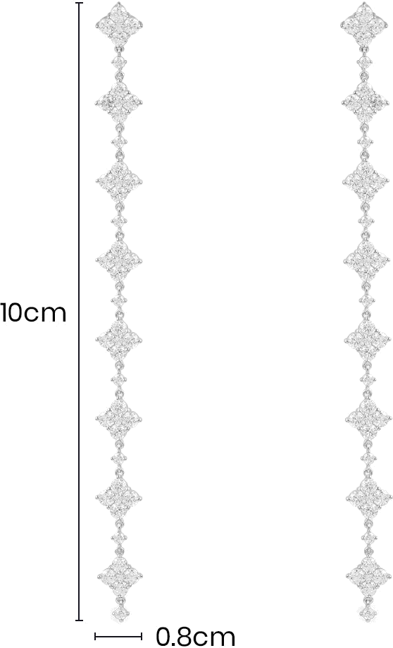 Boucles d'oreilles pendantes APM Monaco AE13740OX en argent 925 à étoiles et zirconium pour femme vue 3