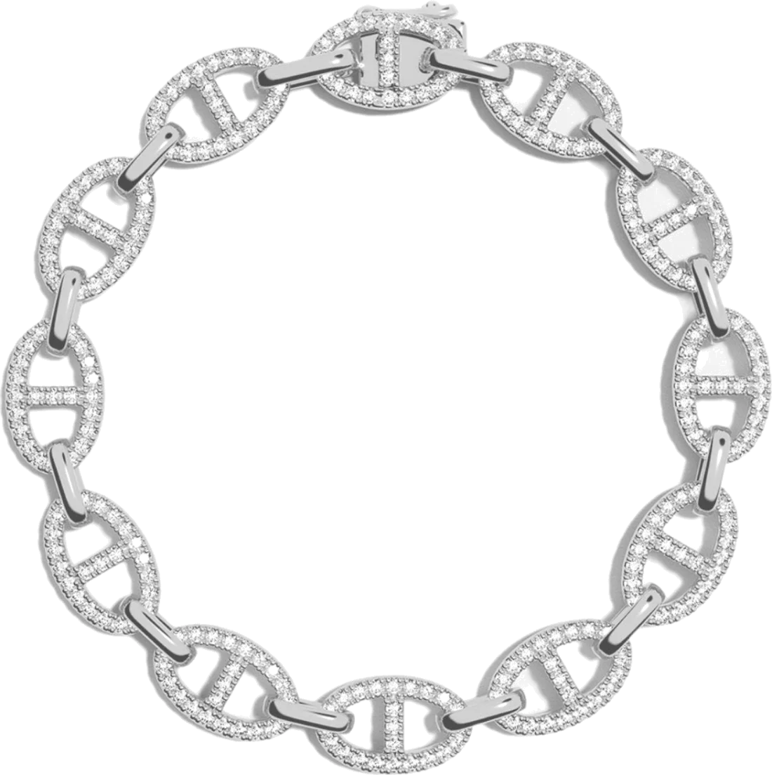 Bracelet Chaîne APM Monaco en Argent 925 - Élégance Maille Marine