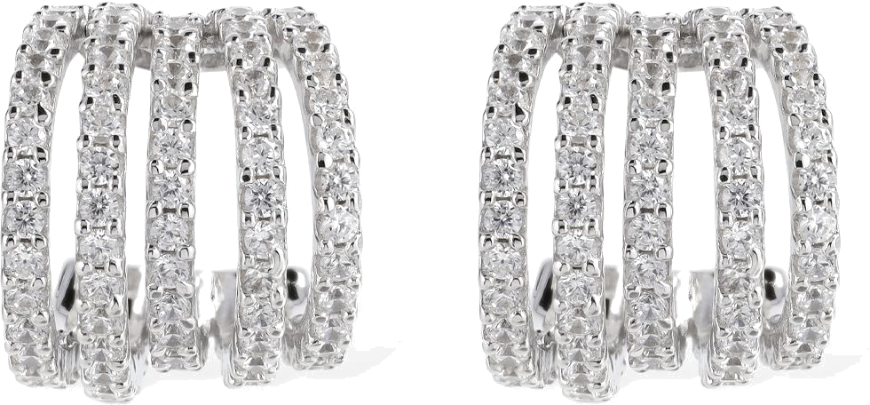 Boucles d'oreilles APM Monaco AE12695OX en argent 925 et zirconium pour femme vue 2