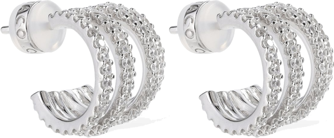 Boucles d'oreilles APM Monaco AE12695OX en argent 925 et zirconium pour femme vue 3