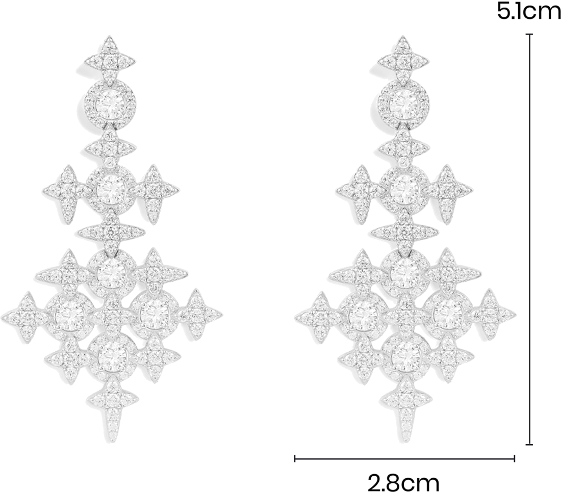 Boucles d'oreilles APM Monaco AE10964OX en argent 925, motif étoiles, pour femme vue 4