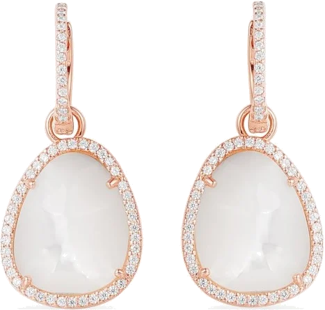 Boucles d'oreilles APM Monaco rectangulaires en argent 925 Monaco x Charles Leclerc
