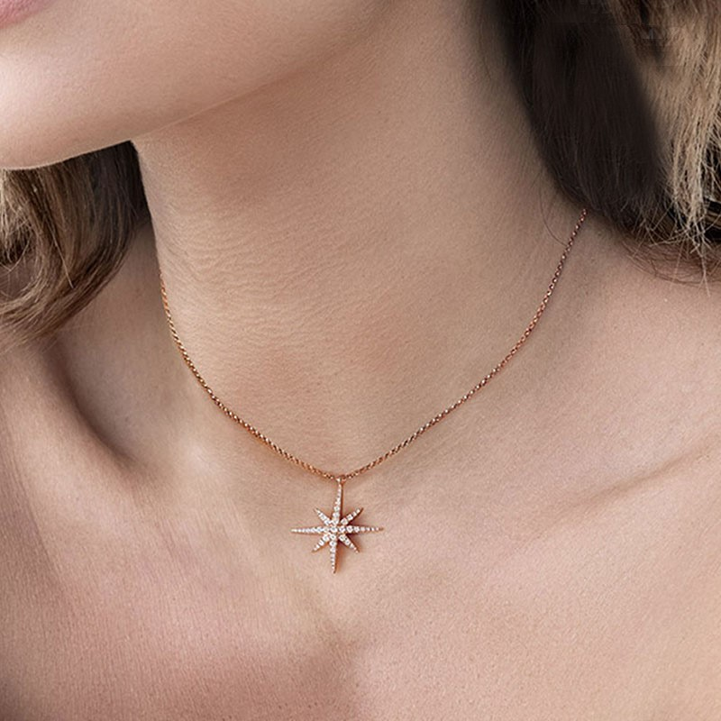 Collier Femme APM Monaco Météorite RP9606OX en Argent plaqué Or Rose vue 2