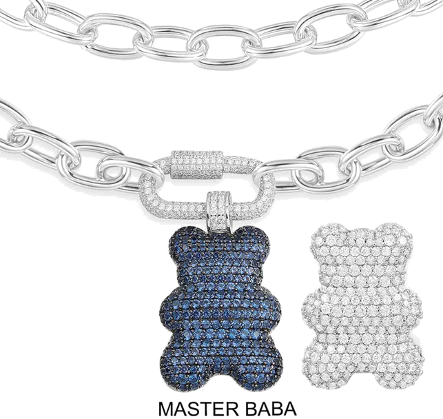 Collier ajustable APM Monaco Yummy Bear Master Baba en argent 925, réf. AC6895XKB vue 2