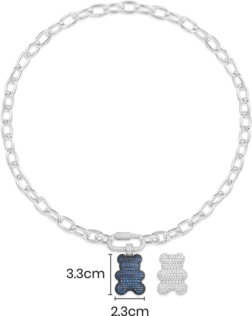 Collier ajustable APM Monaco Yummy Bear Master Baba en argent 925, réf. AC6895XKB vue 3