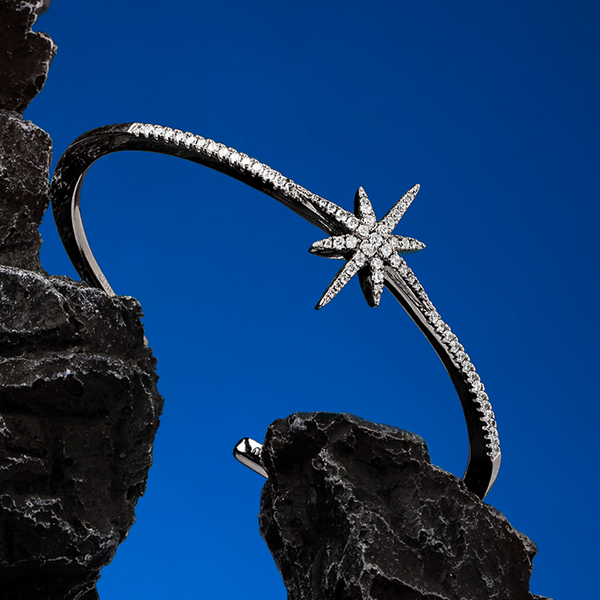 Bracelet femme APM Monaco argent et cristaux, référence AB3283OX-S vue 2