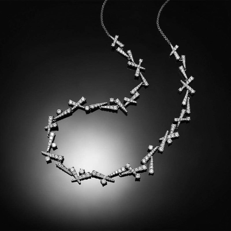 Collier APM Monaco Festival ajustable en argent 925, zirconium, réf. AC5533OX vue 3