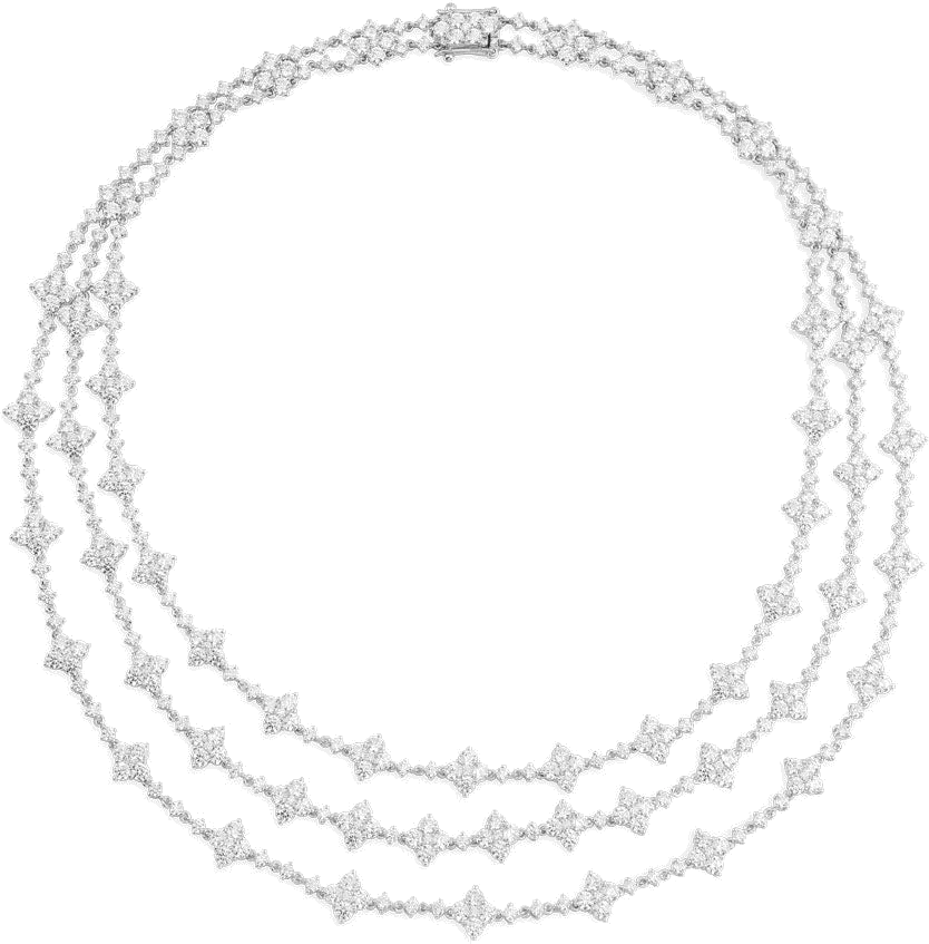 Collier APM Monaco éclat triple chaines en argent 925