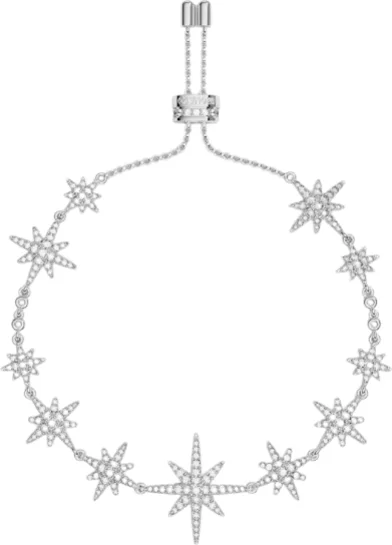 Bracelet APM Monaco ajustable multi-météorites en argent 925