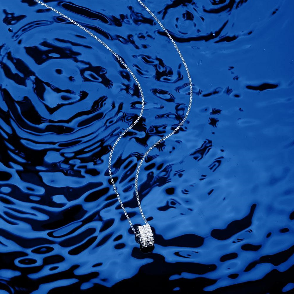 Collier pour Femme APM Monaco AC3638OX en Argent 925, Pendentif Double Anneau Kaléidoscope vue 2