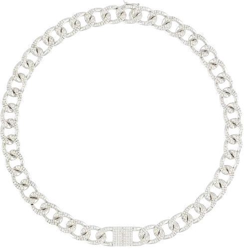 Collier APM Monaco chaine yacht club serti de cristaux