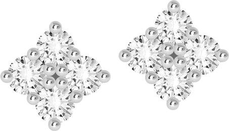 Boucles d'oreilles clou APM Monaco AE214 en argent 925 pour femme