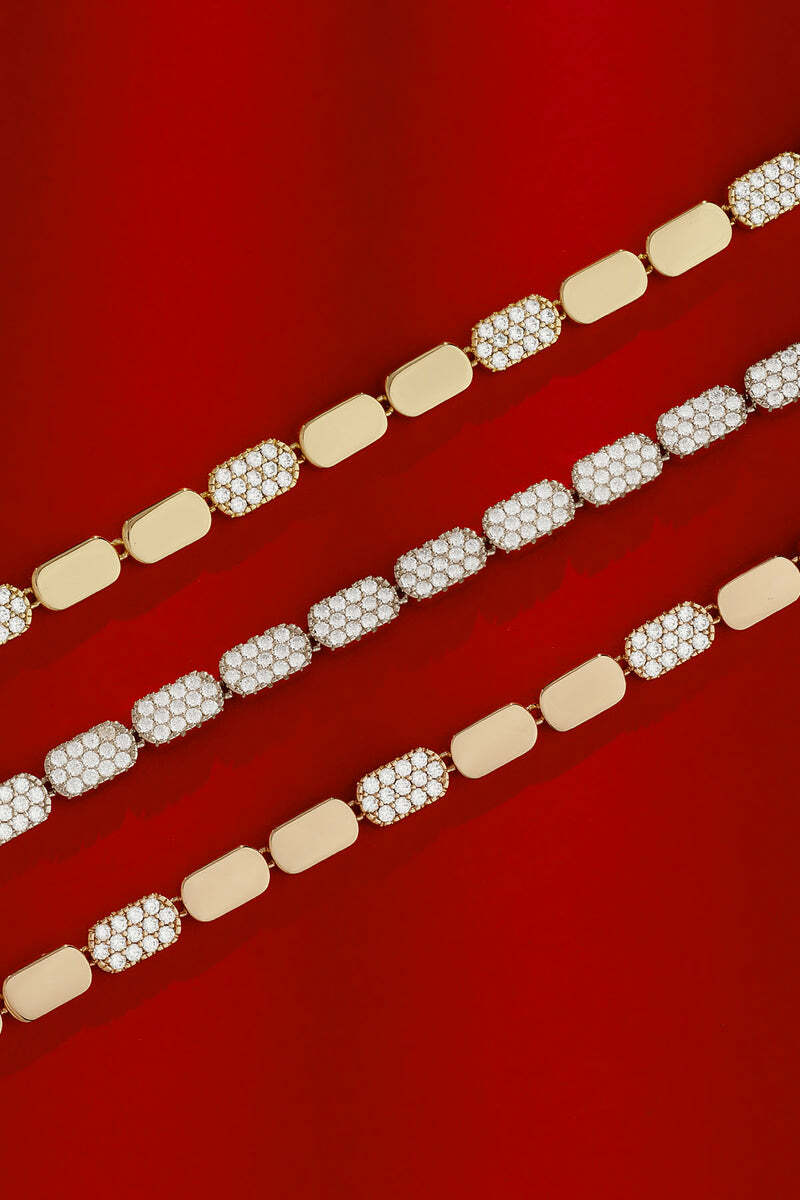 Bracelet pour Femme APM Monaco Yacht Club PB5343OX-S en plaqué or rose et cristaux vue 4