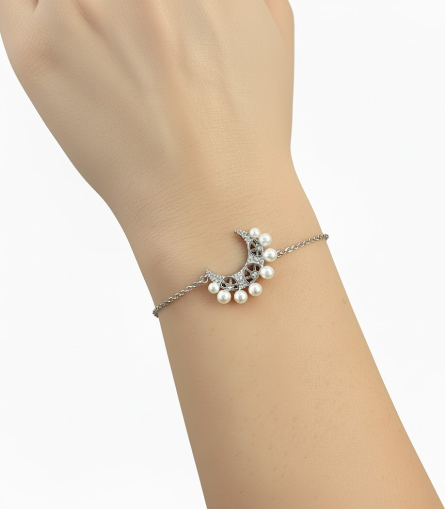 Bracelet femme APM Monaco Argent 925 Croissant de Lune - Réf. 112220 vue 2