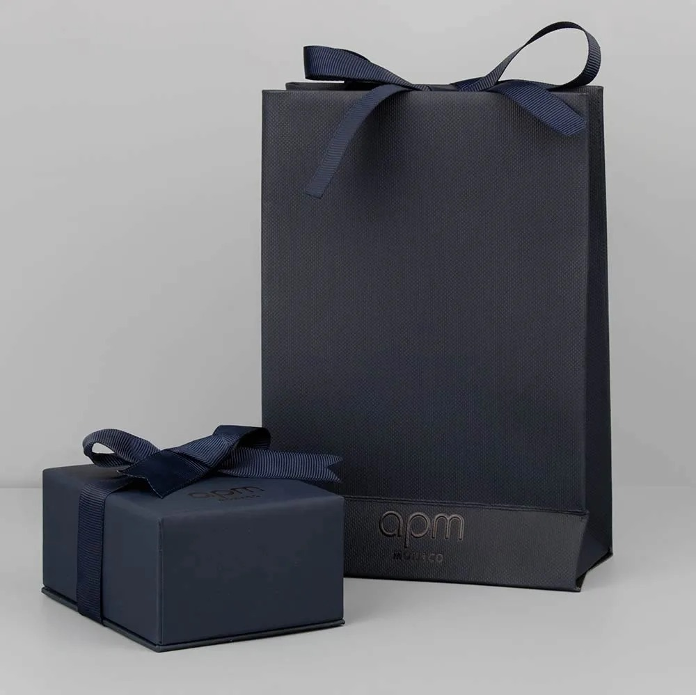 Collier ras-de-cou femme APM Monaco 112224 en argent 925 rhodié avec zirconiums blancs vue 3