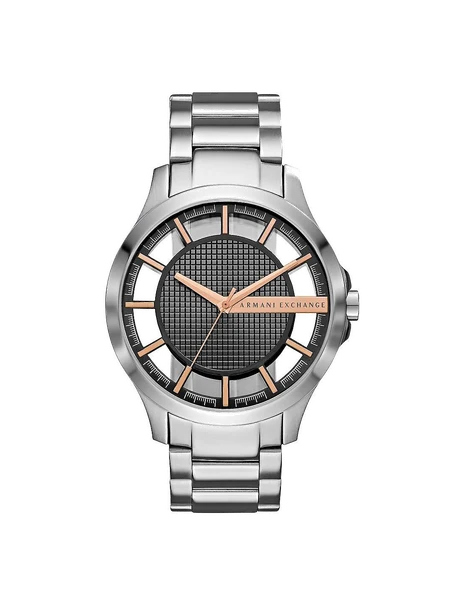 Montre Armani Exchange Hampton AX2199 cadran transparent bracelet acier