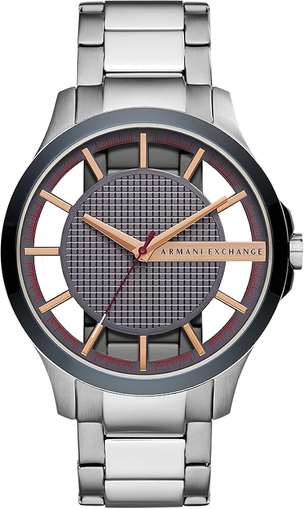 Montre Homme Armani Exchange Hampton AX2405 en acier cadran transparent