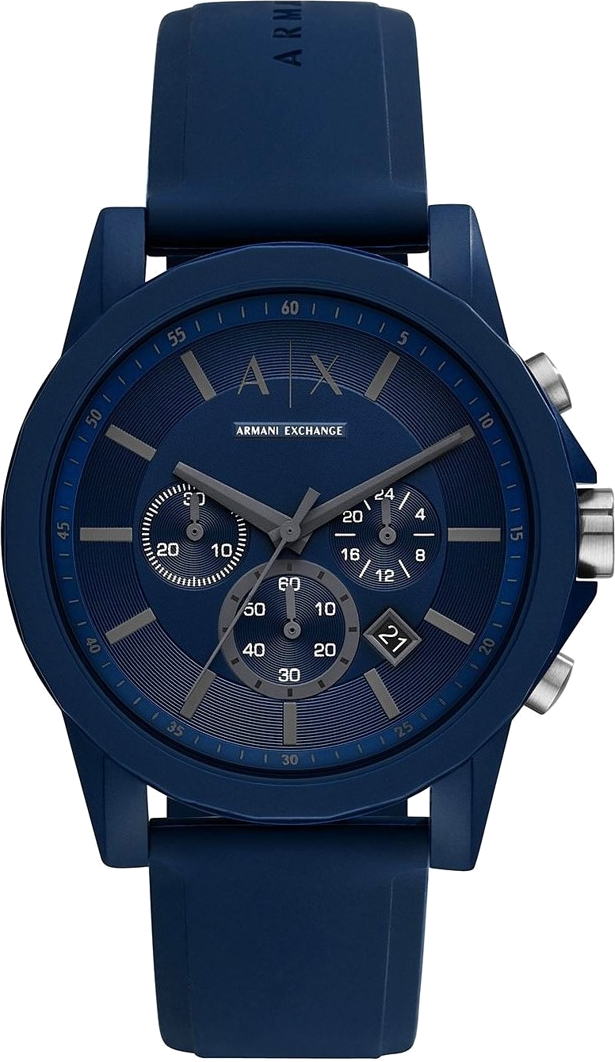 Montre Homme Armani Exchange AX7128 bracelet silicone bleu