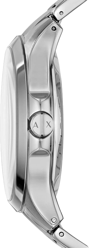 Montre Homme Armani Exchange Hampton AX2199 Cadran Noir Transparent Bracelet Acier Argent vue 2