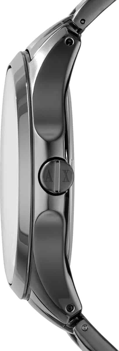 Montre Homme Armani Exchange Hampton AX2135 bracelet acier gris cadran gris vue 2