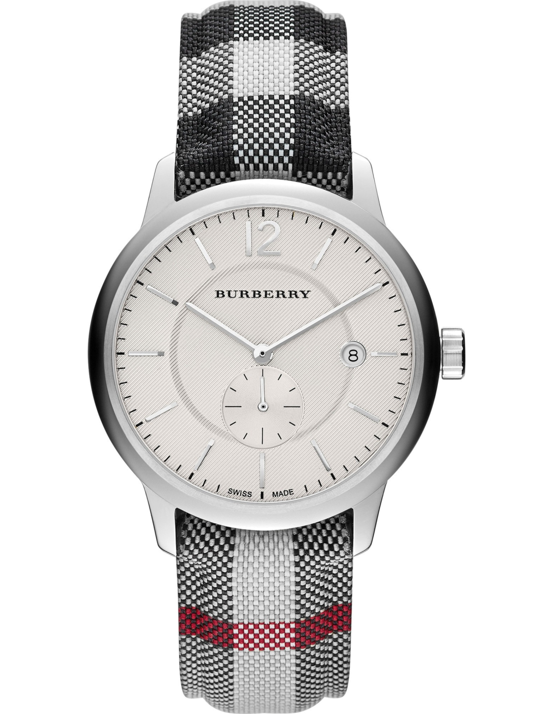 Montre Burberry The Classic Round BU10002 Bracelet textile