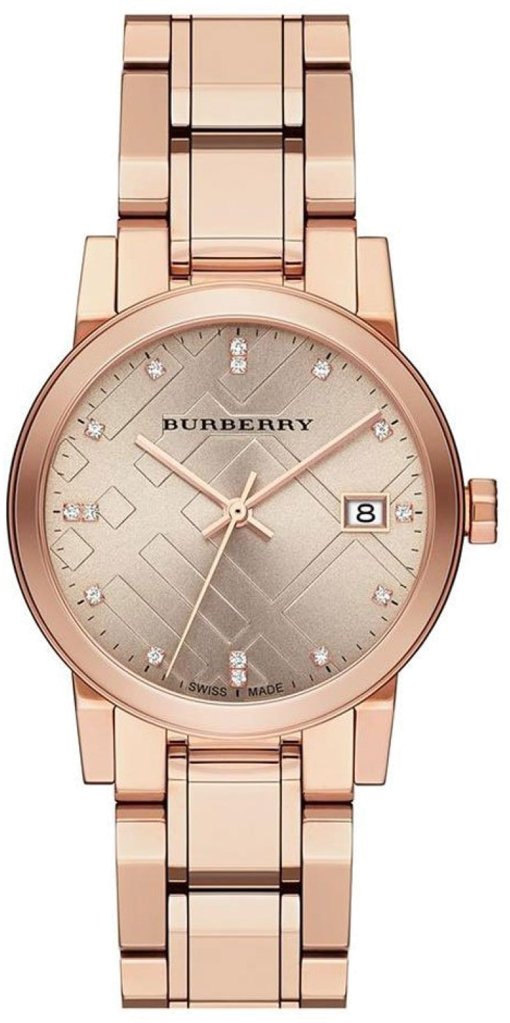 Montre Femme Burberry BU9126 The City Acier Rose Gold et Cristaux