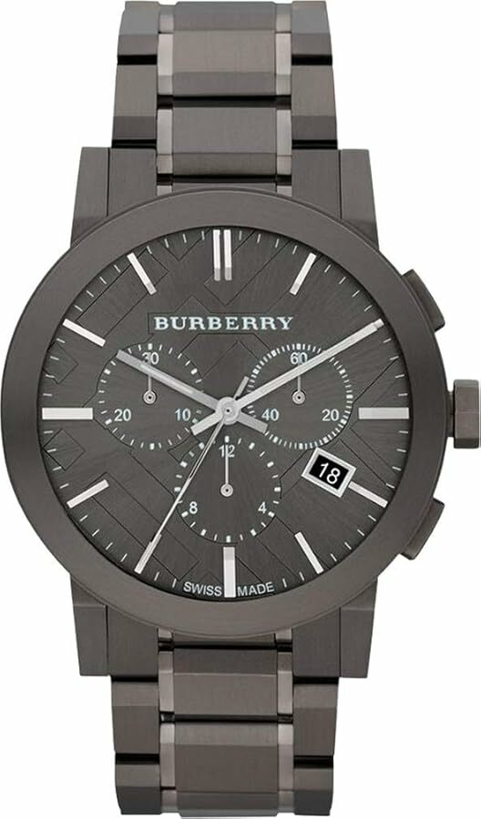 Montre Burberry BU9354 Chronomètre en Acier Noir 42 mm