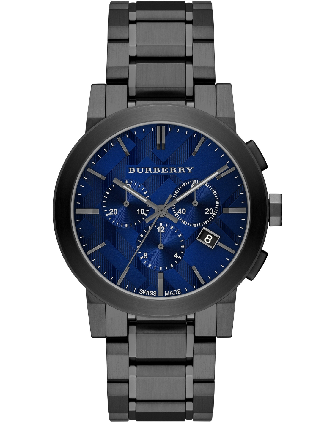 Montre Homme Burberry The City BU9365 Chronomètre cadran bleu