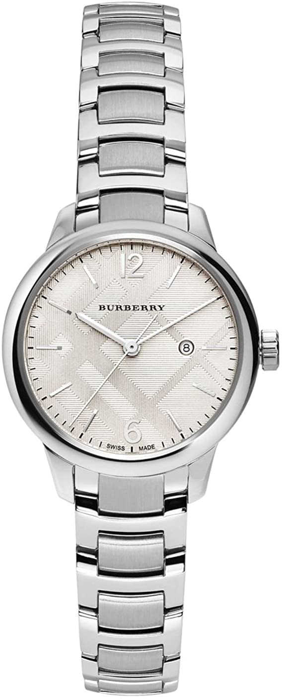 Montre Femme Burberry BU10108 Classic Acier Argenté Swiss Made