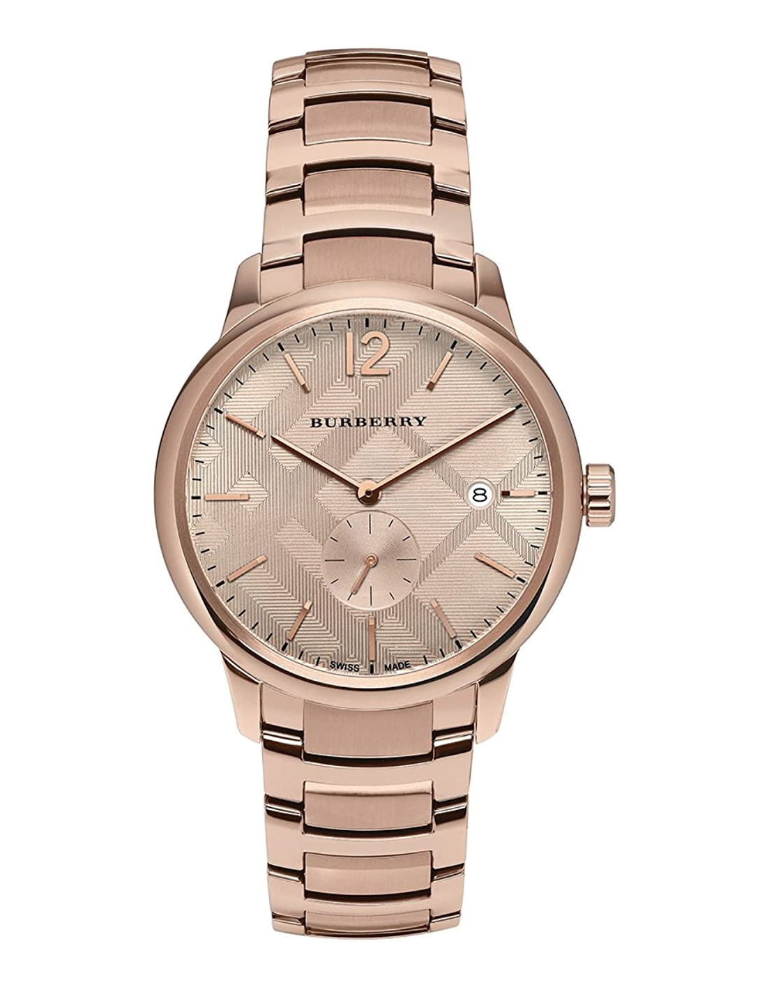 Montre Burberry Classic Round BU10013 Acier or rose