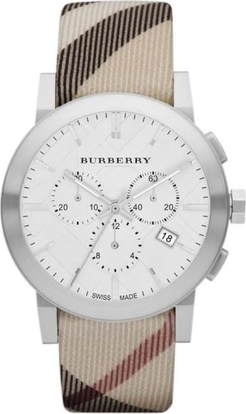 Montre Homme Burberry BU9357 chronomètre bracelet monogramme beige