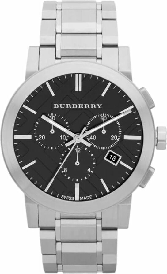 Montre Burberry BU9351 Chronographe en Acier avec Cadran Noir