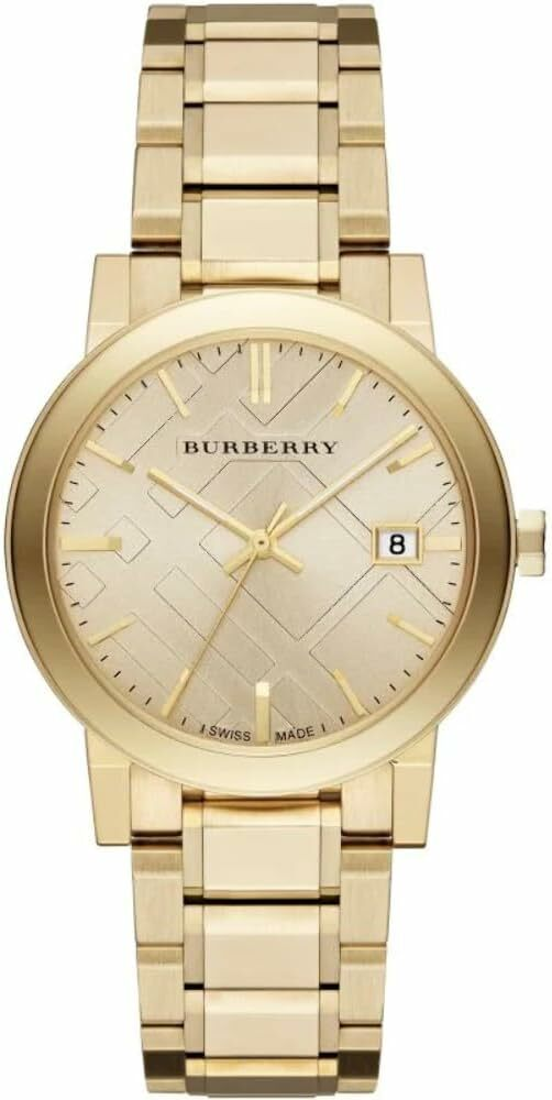 Montre Burberry BU9033 The City Acier Doré Jaune 38mm Swiss Made