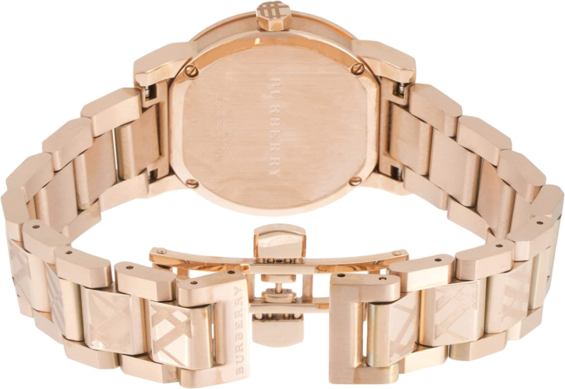 Montre Femme Burberry BU9146 The City Acier avec Accents Or Rose Swiss Made vue 4