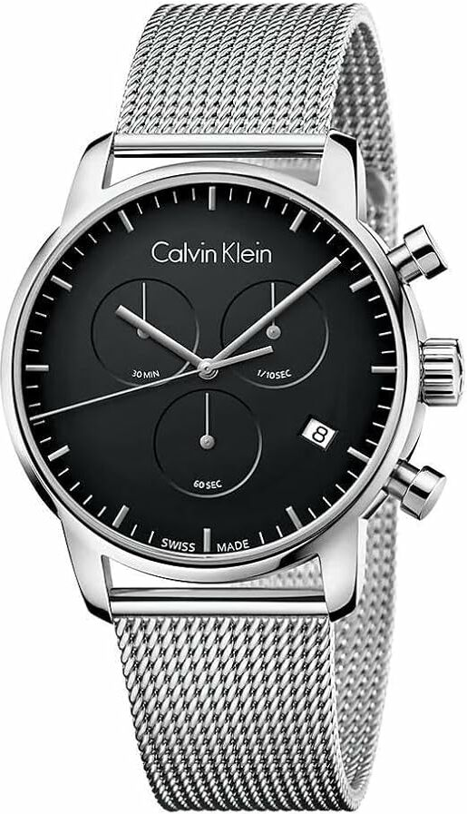 Montre Calvin Klein K2G27121 Chronographe en Acier et Maille Milanaise