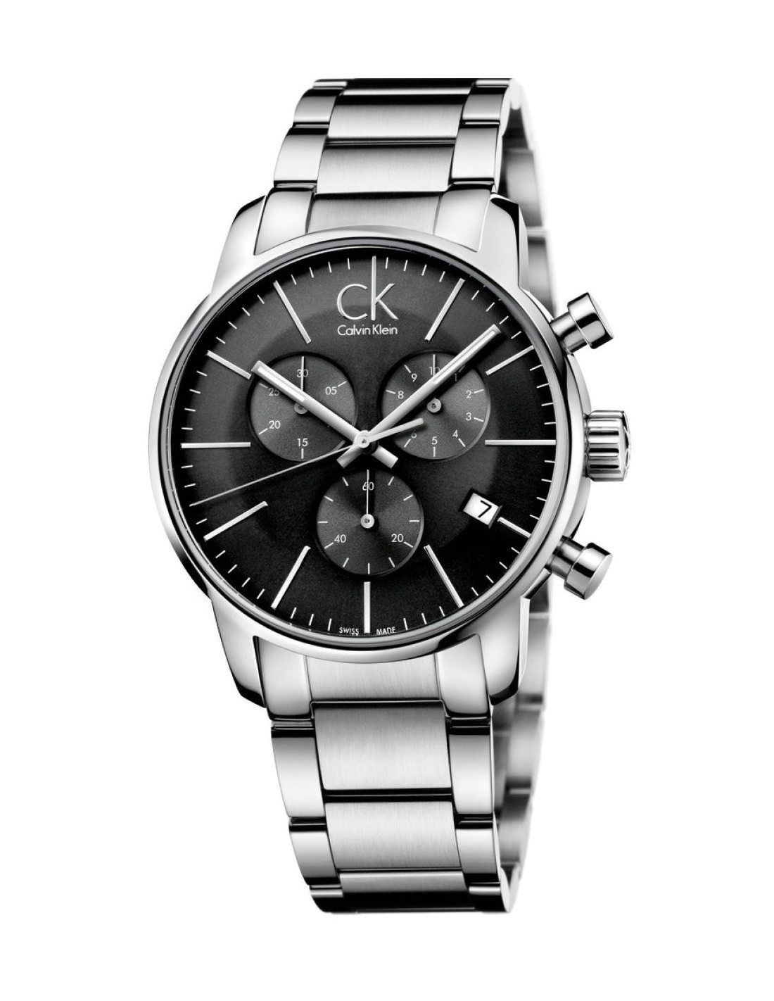 Montre Homme Calvin Klein City K2G27143 chronomètre sport en acier