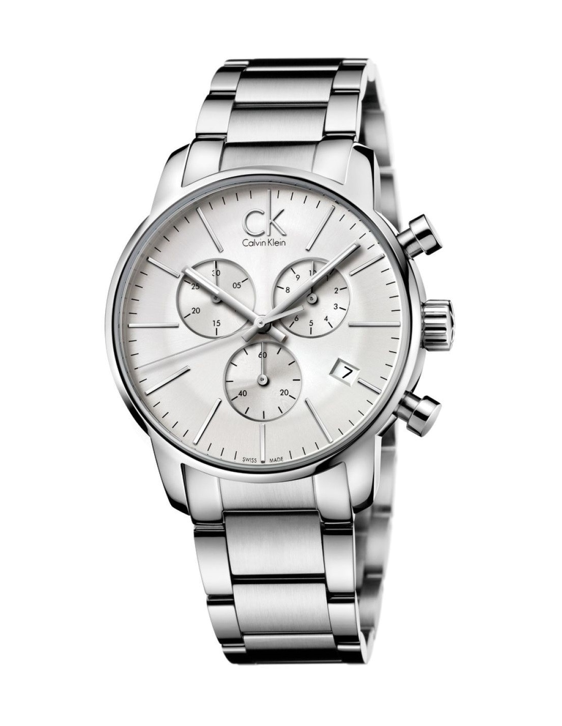 Montre Homme Calvin Klein City K2G27146 chronomètre sport en acier