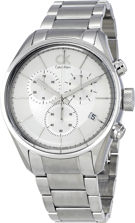 Montre Homme Calvin Klein Masculine K2H27126 chronographe à quartz bracelet acier inoxydable
