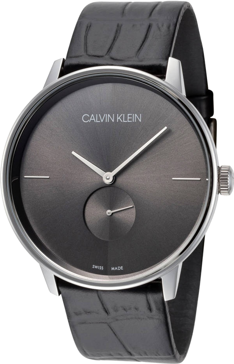 Montre Homme Calvin Klein Accent K2Y211C3 bracelet en cuir noir