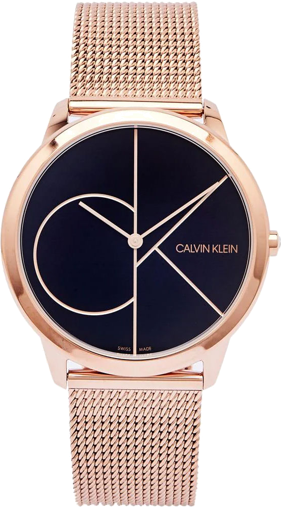 Montre Femme Calvin Klein K3M21621 Maille Milanaise Rose Gold et Noir