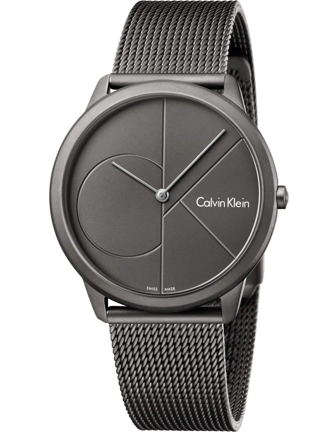 Montre Homme Calvin Klein K3M517P4 Minimal en Maille Milanaise Grise
