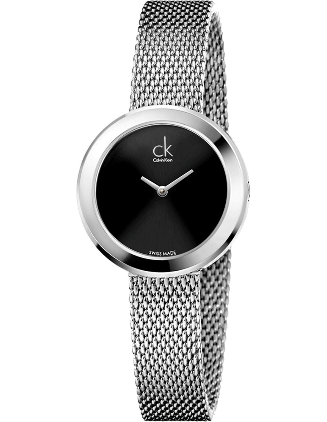 Montre Femme Calvin Klein Firm K3N23121 Bracelet Mesh Argenté Swiss Made