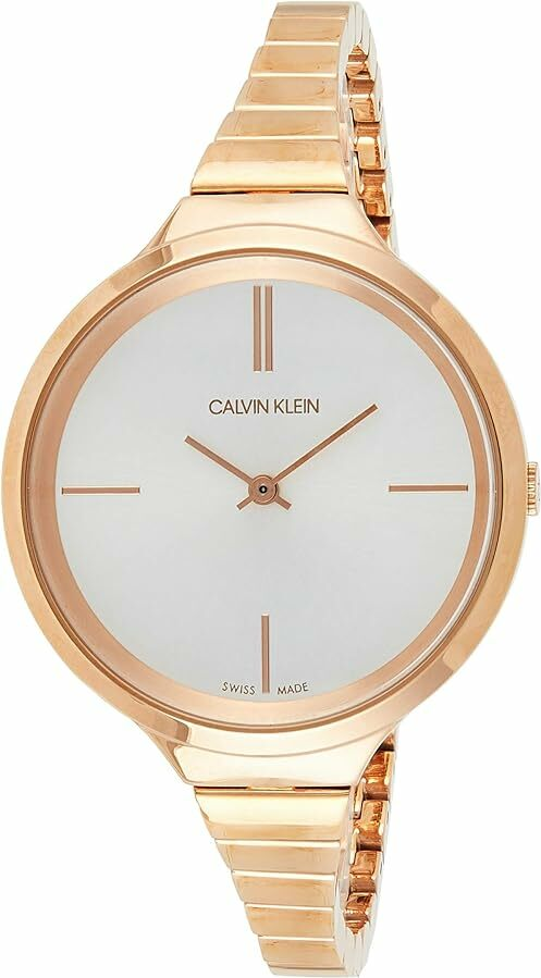Montre Femme Calvin Klein Lively K4U23626 Acier Or Rose Swiss Made